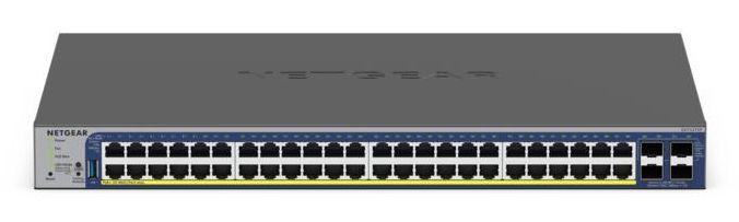 Switch Gerido NETGEAR GS752TXP-300EUS (10G Ethernet - 16 MB - L2/L3/L4 - Preto) — miniatura 2