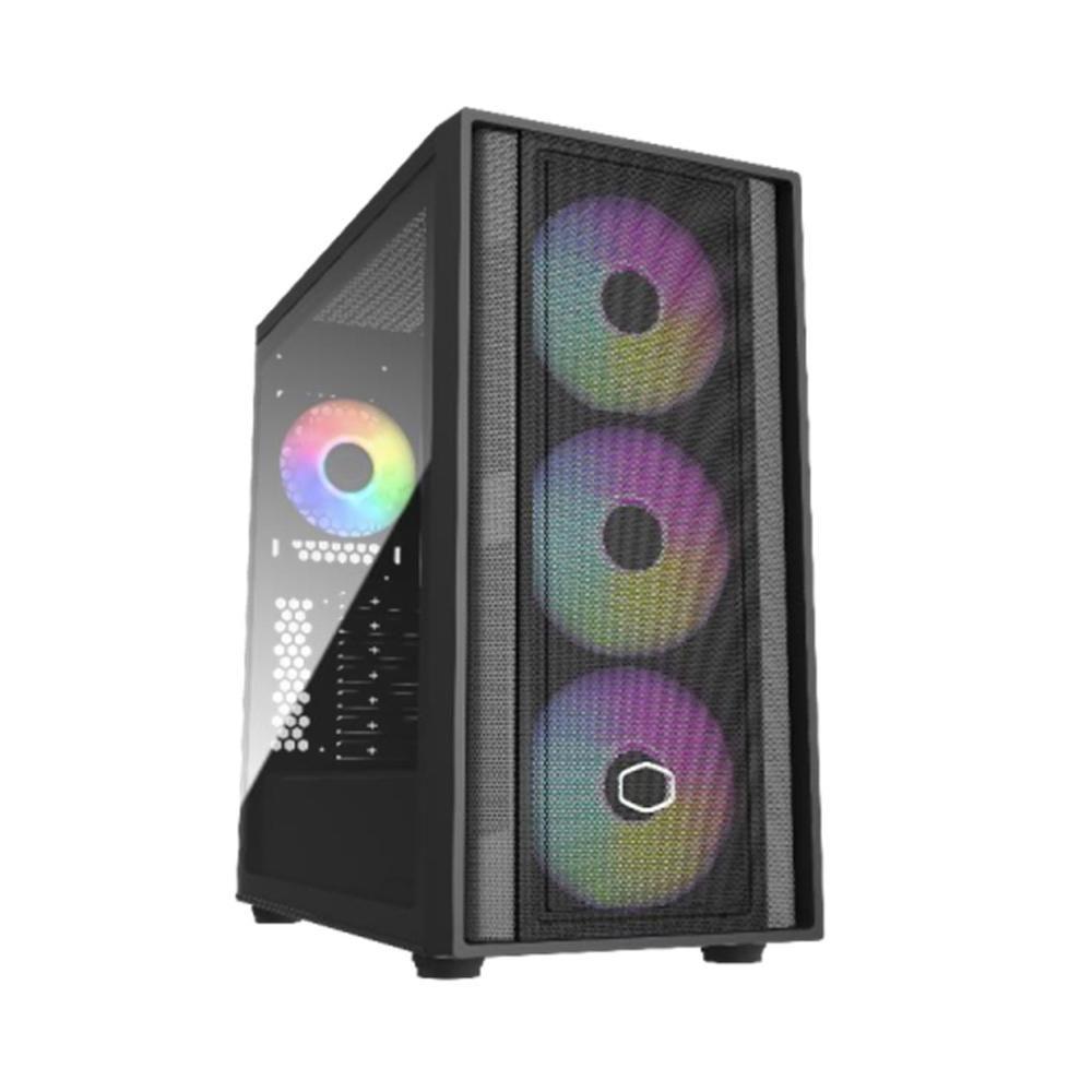 Caixa PC COOLER MASTER MasterBox 600 (ATX, EATX, ITX, micro ATX - PC - Plástico, aço, vidro temperado - Preto)