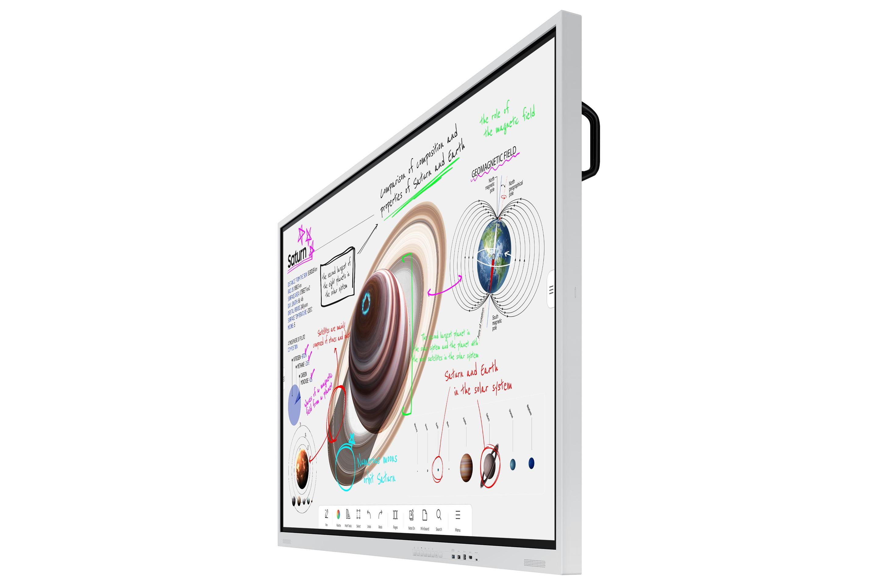 Quadro Interativo SAMSUNG Flip Pro WM85B (85" - 4K Ultra HD - Branco e Cinzento) — miniatura 3