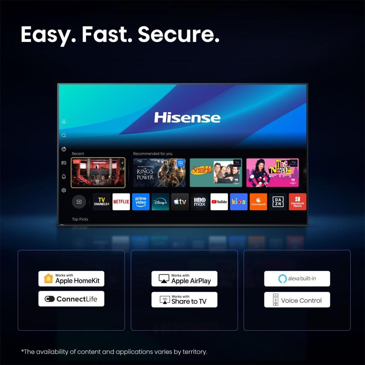 Televisão HISENSE TV 65E79S (65" - QLED - 4K Ultra HD - Preto) — miniatura 4