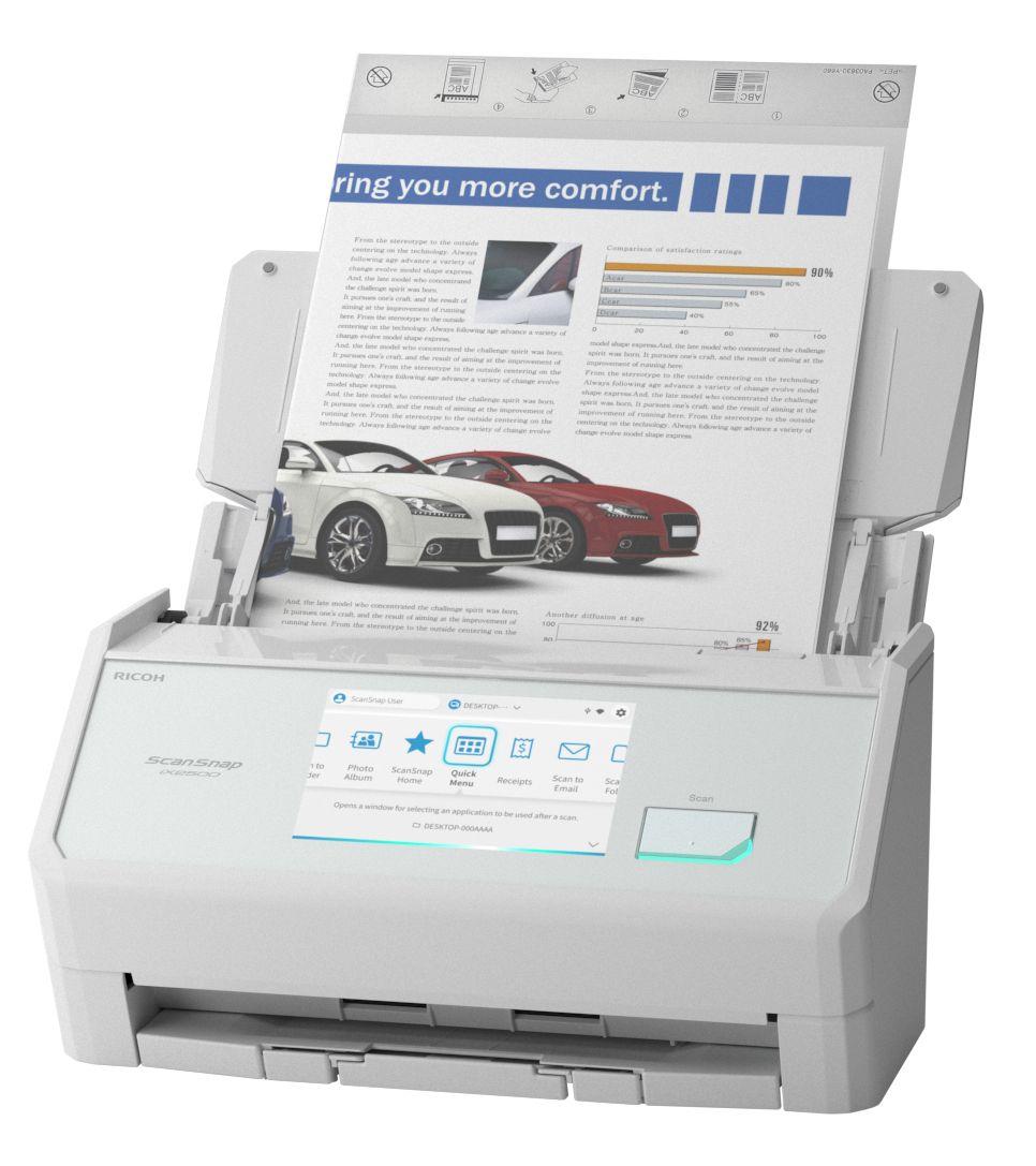 Scanner RICOH ScanSnap iX2500 (USB, Wi-Fi - Branco) — miniatura 3