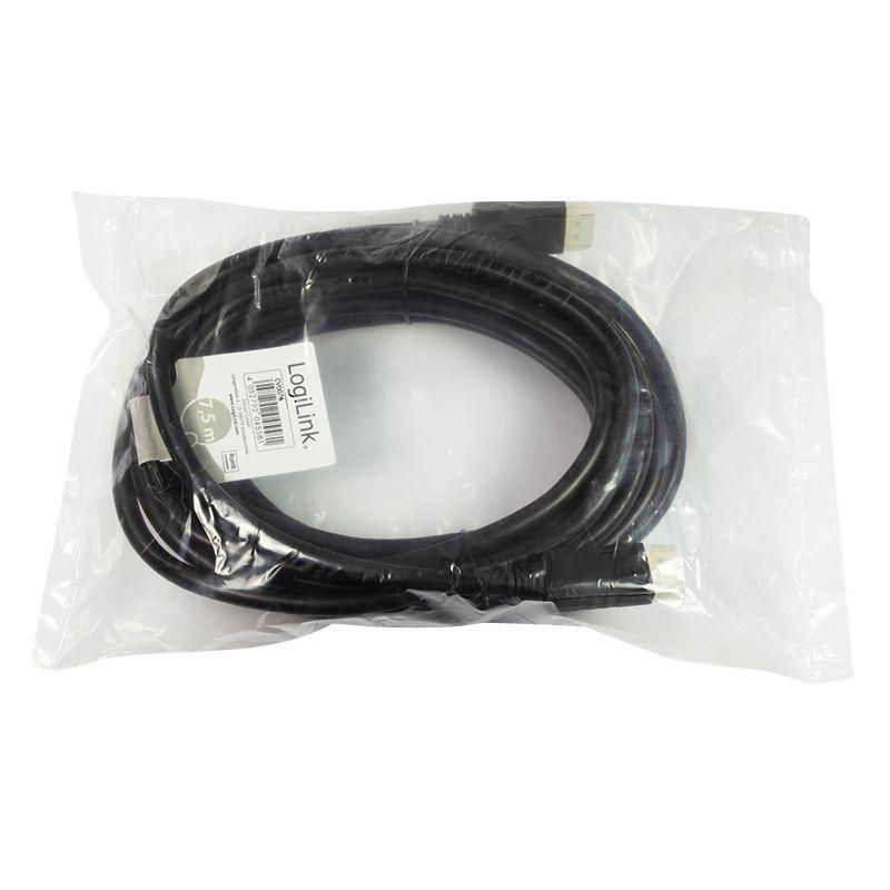Cabo DisplayPort LOGILINK CV0076 (7,5 m - Preto) — miniatura 5