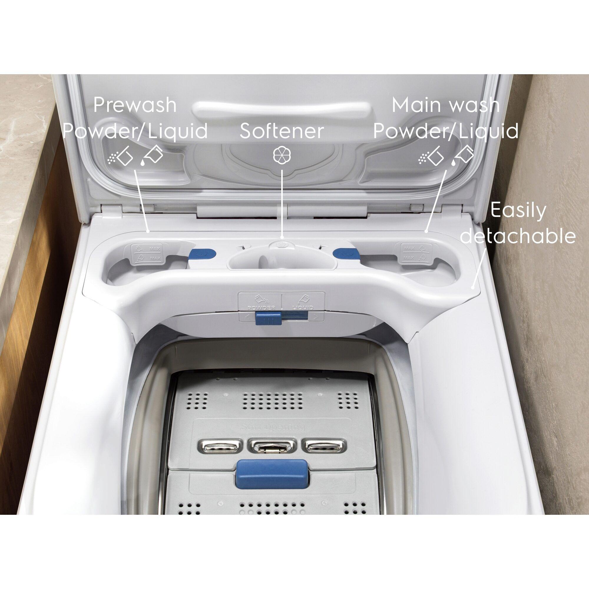 Máquina de Lavar Roupa Independente ELECTROLUX ETE6162P1A (UP - Altura 90,8 cm - 91 cm - Branco) — miniatura 5