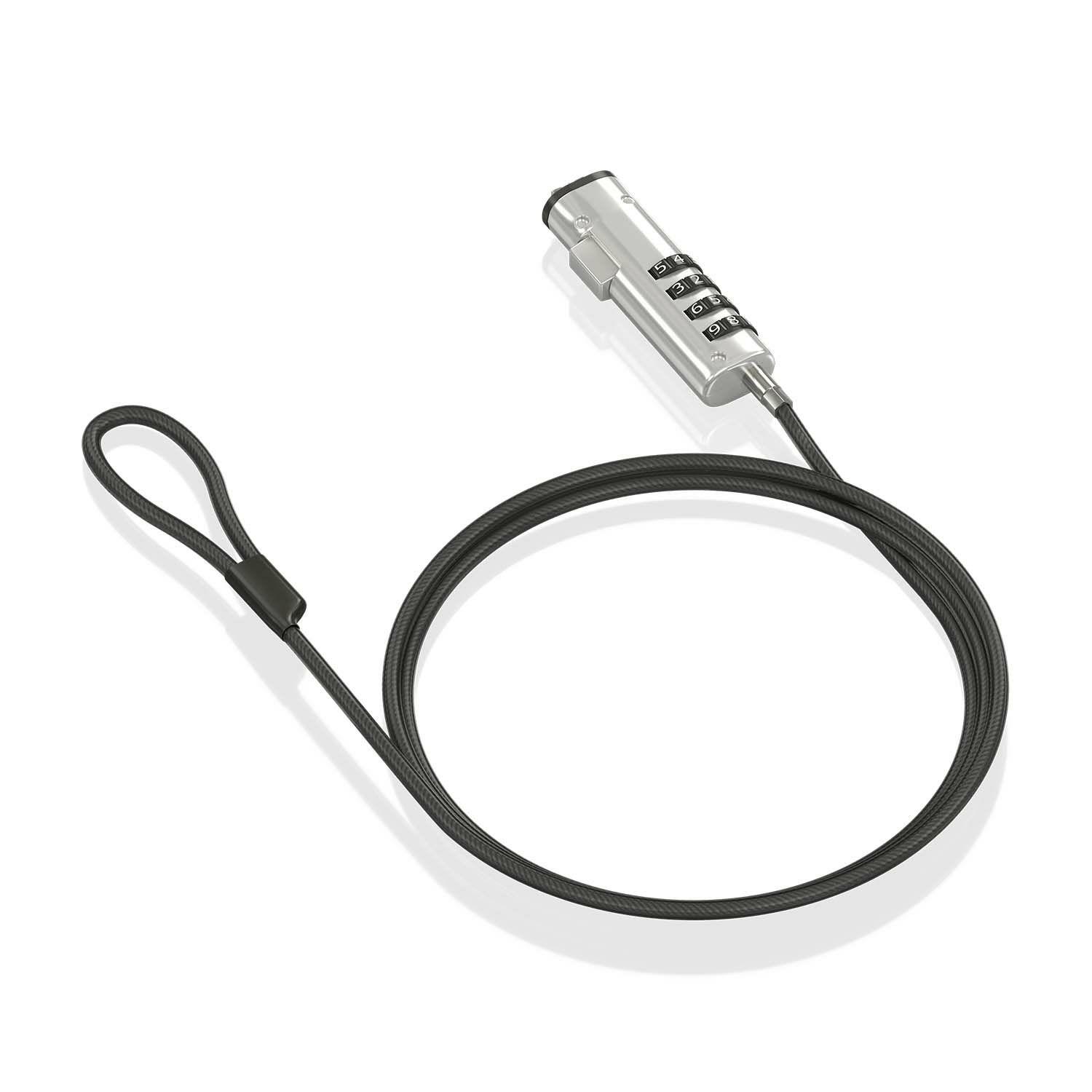 Cabo de Segurança Nano AISENS ASLK-D50N05-BK (Aço - Fecho com combinação - Nano - Preto), miniatura 2
