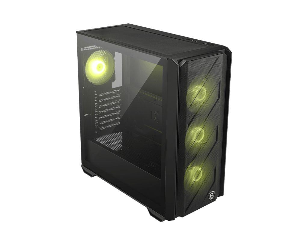 Caixa PC MSI MAG FORGE 330R AIRFLOW (ATX, Micro ATX, Mini-ITX - Midi Tower - Vidro temperado - Preto e Transparente) — miniatura 2