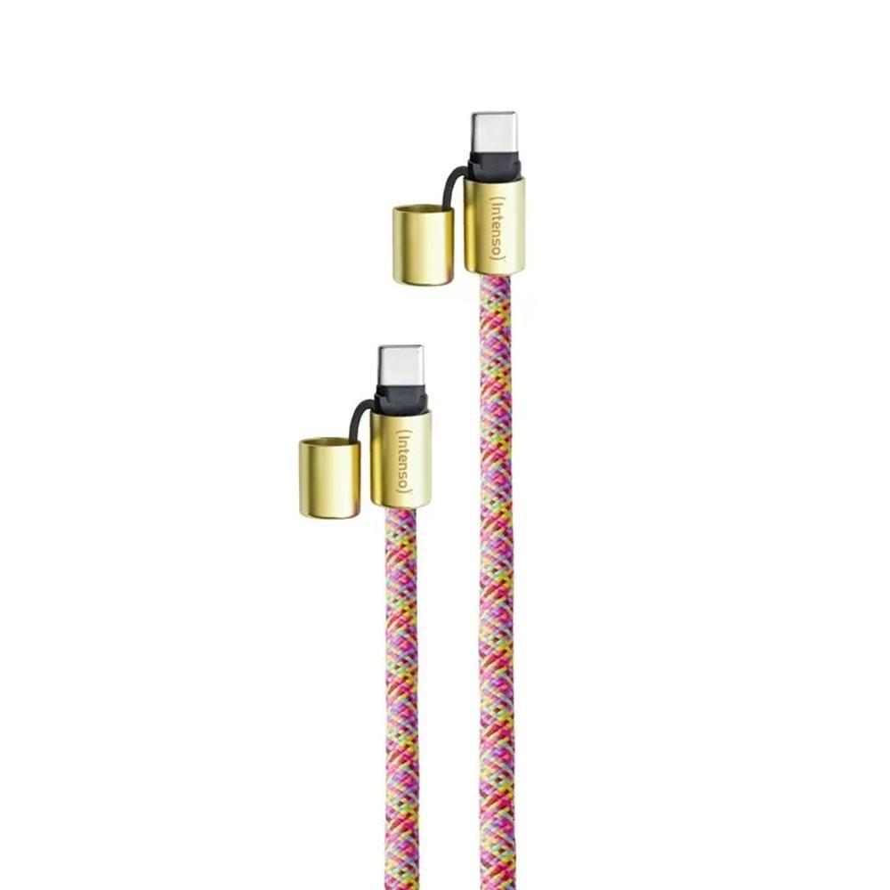 Cabo USB-C INTENSO Lanyard Cable (1,65 m - USB-C - Multicor)