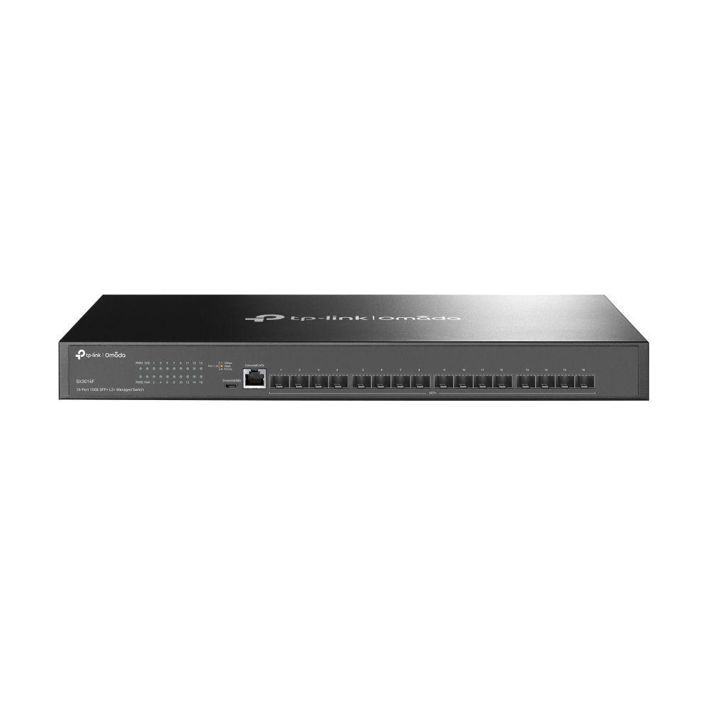 Switch TP-LINK TL-SX3016F (24 MB - 320 Gbit/s - L2+/L3 - Preto)