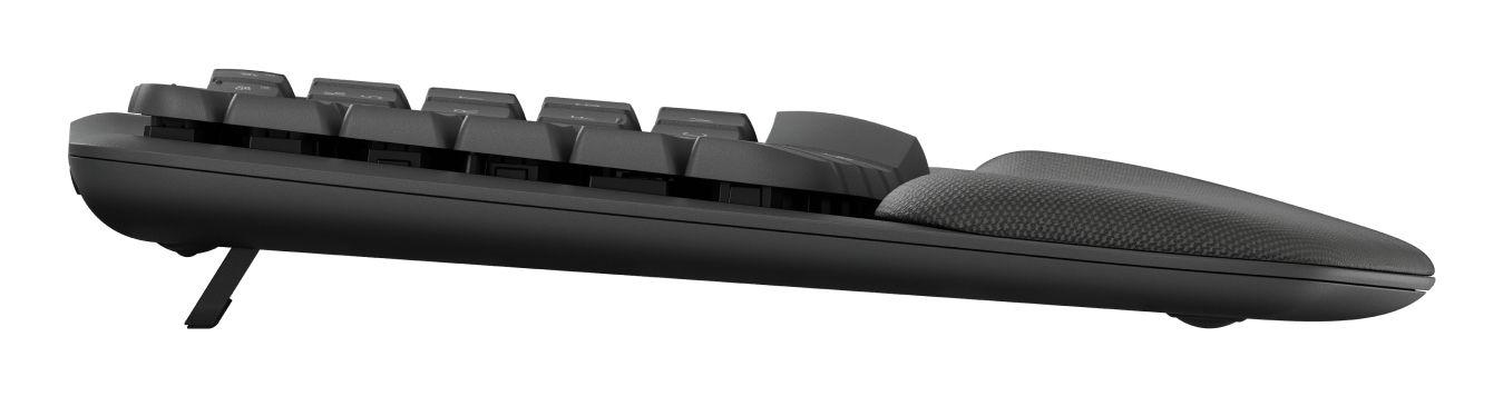 Teclado LOGITECH Wave Keys for Business (Estados Unidos - Interruptor de membrana - Tamanho completo - Grafite)