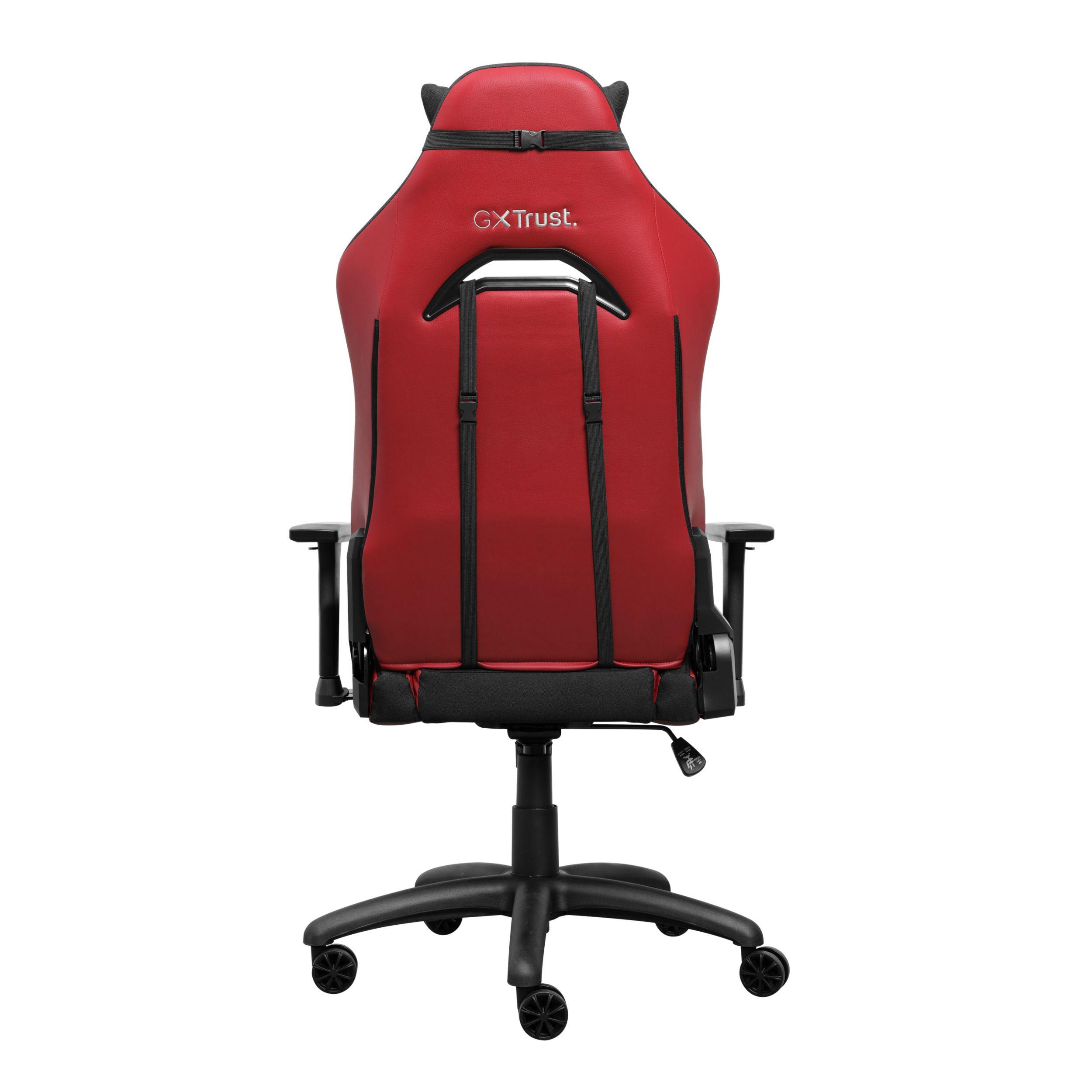Cadeira Gaming TRUST GXT 714R Ruya (150 kg - 10 cm - Couro, Poliuretano - Preto e Vermelho), miniatura 5