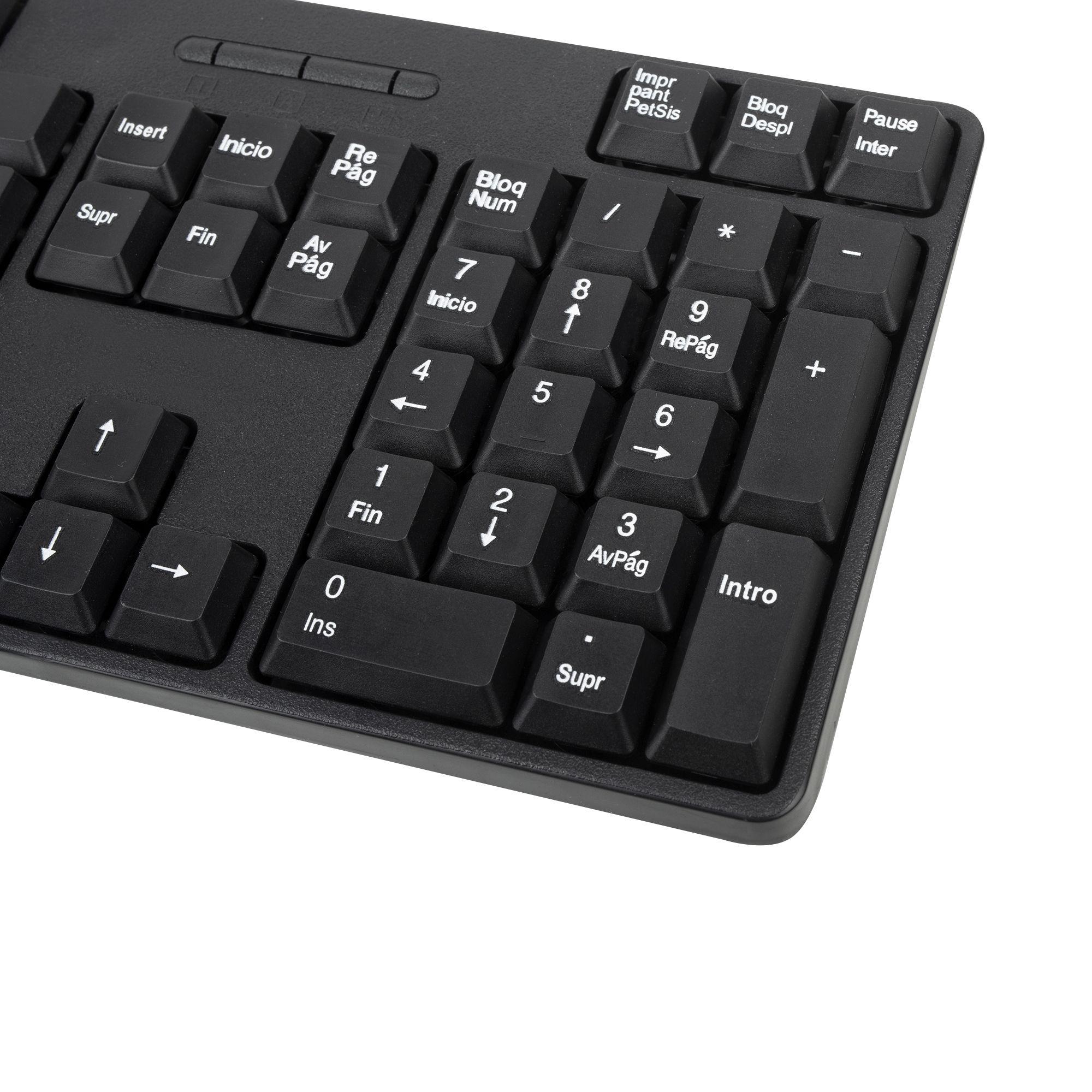 Teclado e Rato NGS Euphoria Kit (Espanhol - Tamanho completo - RF Wireless - Preto), miniatura 5
