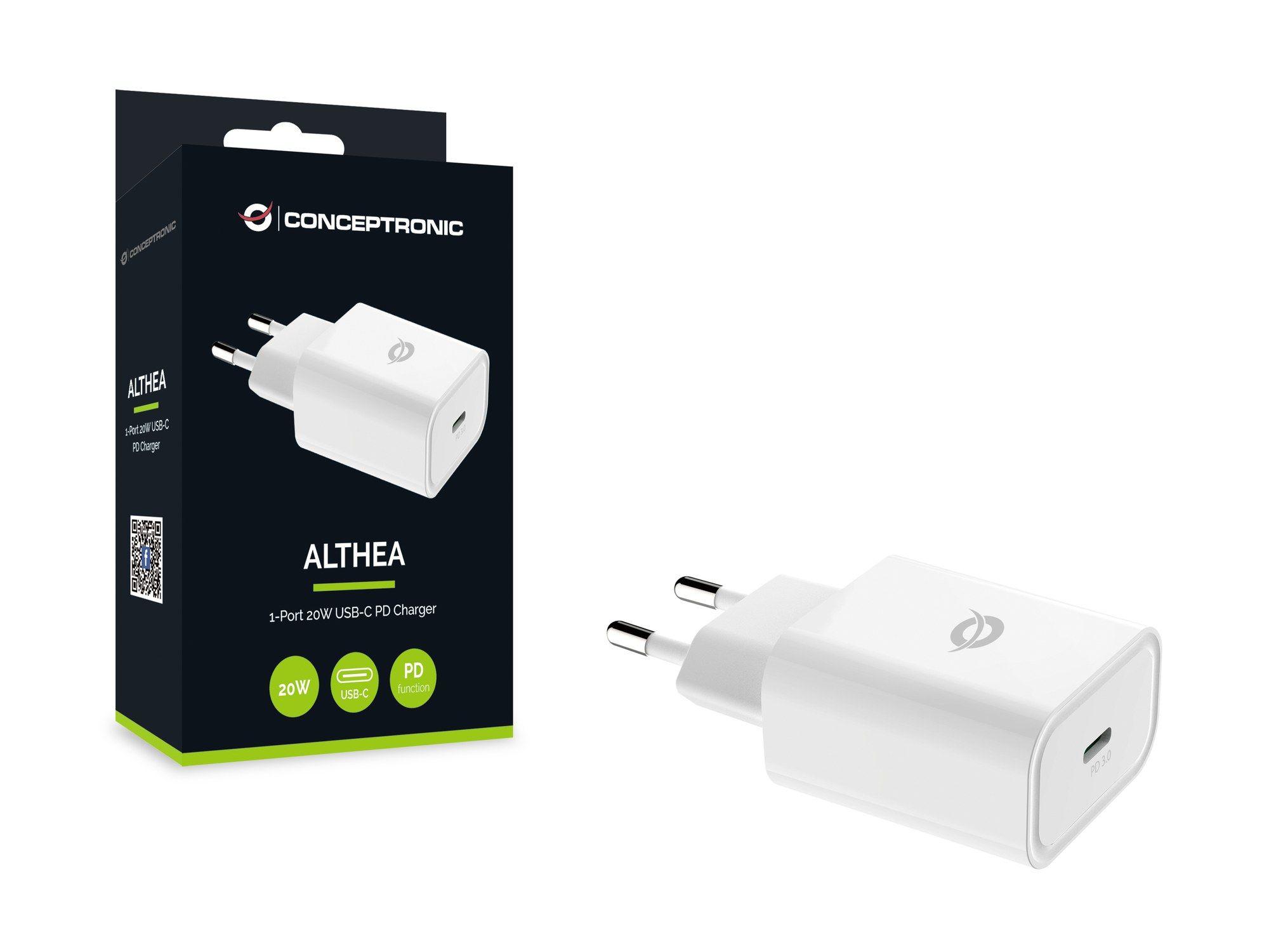 Carregador de Dispositivos Móveis CONCEPTRONIC ALTHEA07W (Universal - AC - Branco) — miniatura 3