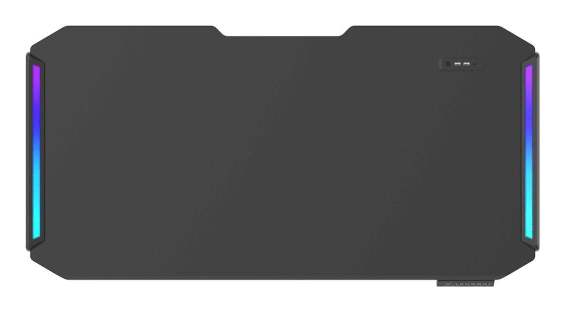 Secretária Gaming COUGAR Deimus 120 ARGB (Forma retangular - Multicor - MDF - Preto) — miniatura 5