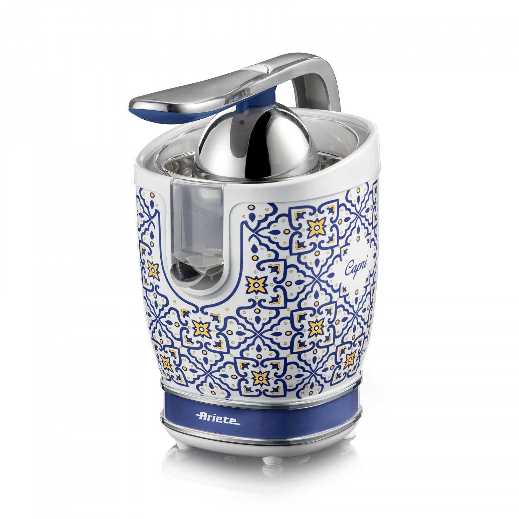 Espremedor de Citrinos Elétrico ARIETE 0413/0C (Altura 29 cm - Branco/Azul-claro)