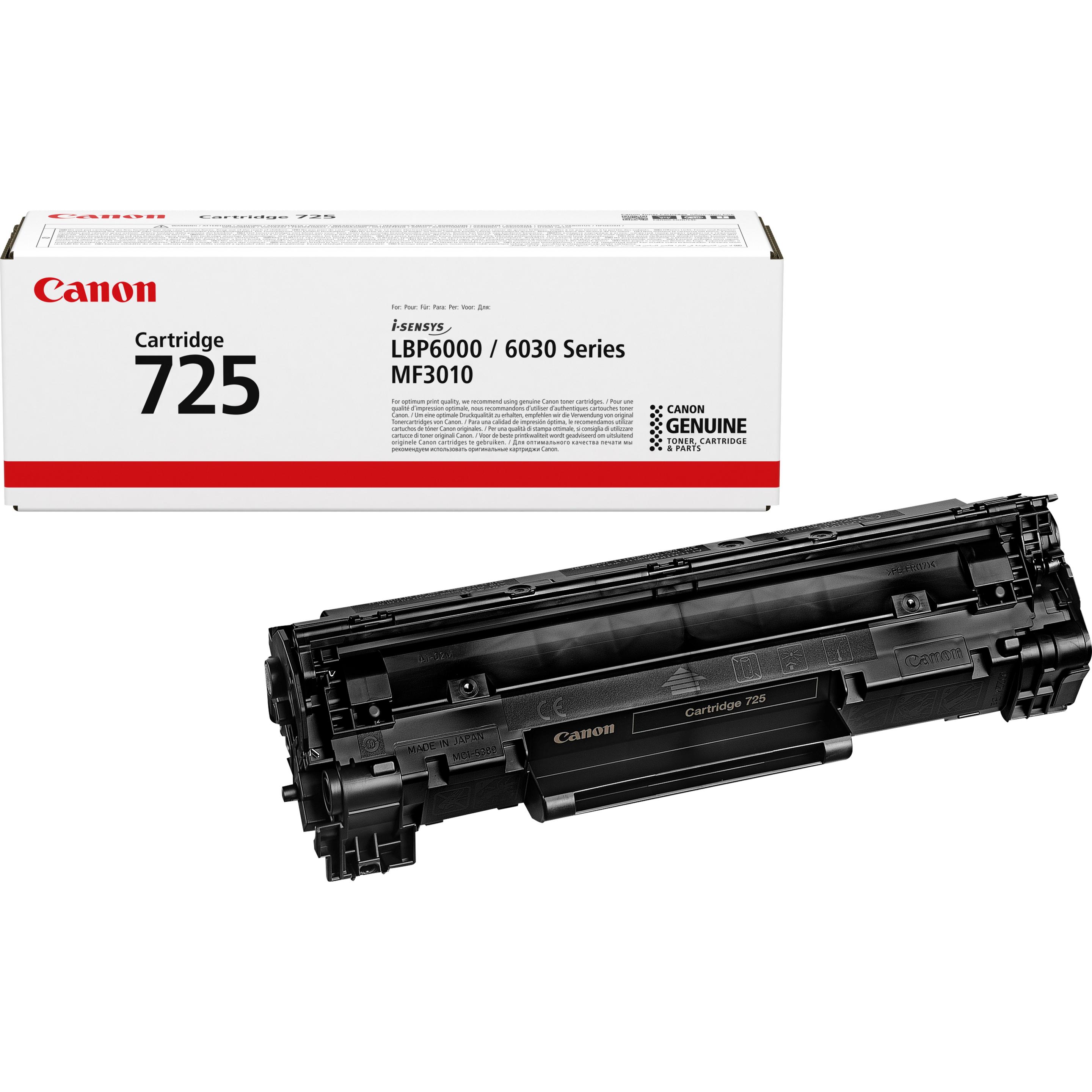 Toner CANON CRG 725 (1600 páginas - Preto)