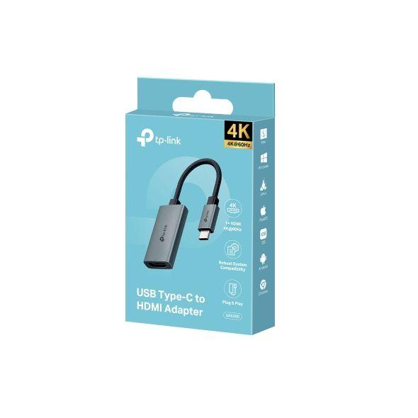 Adaptador USB-C para HDMI TP-LINK UA520C (USB Type-C - Android, ChromeOS, iOS - Cinzento) — miniatura 2