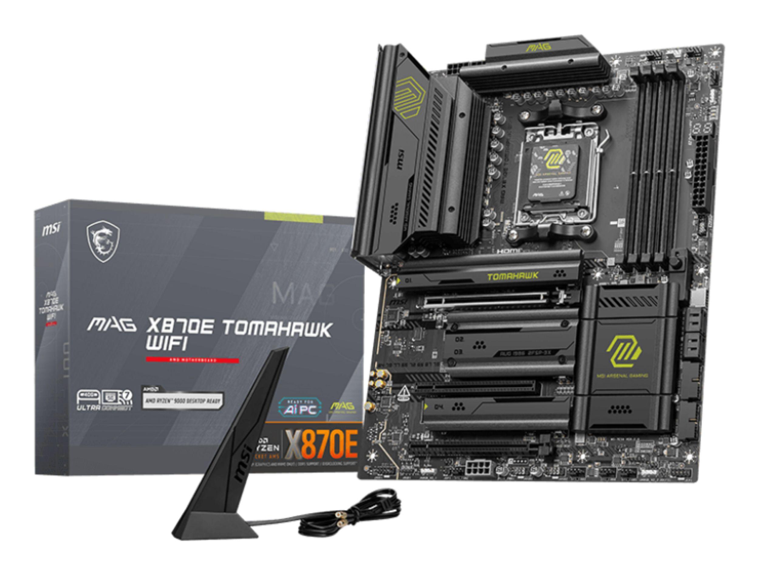 Motherboard MSI MAG X870E TOMAHAWK WIFI (AM5 - ATX - Duplo canal - Preto)