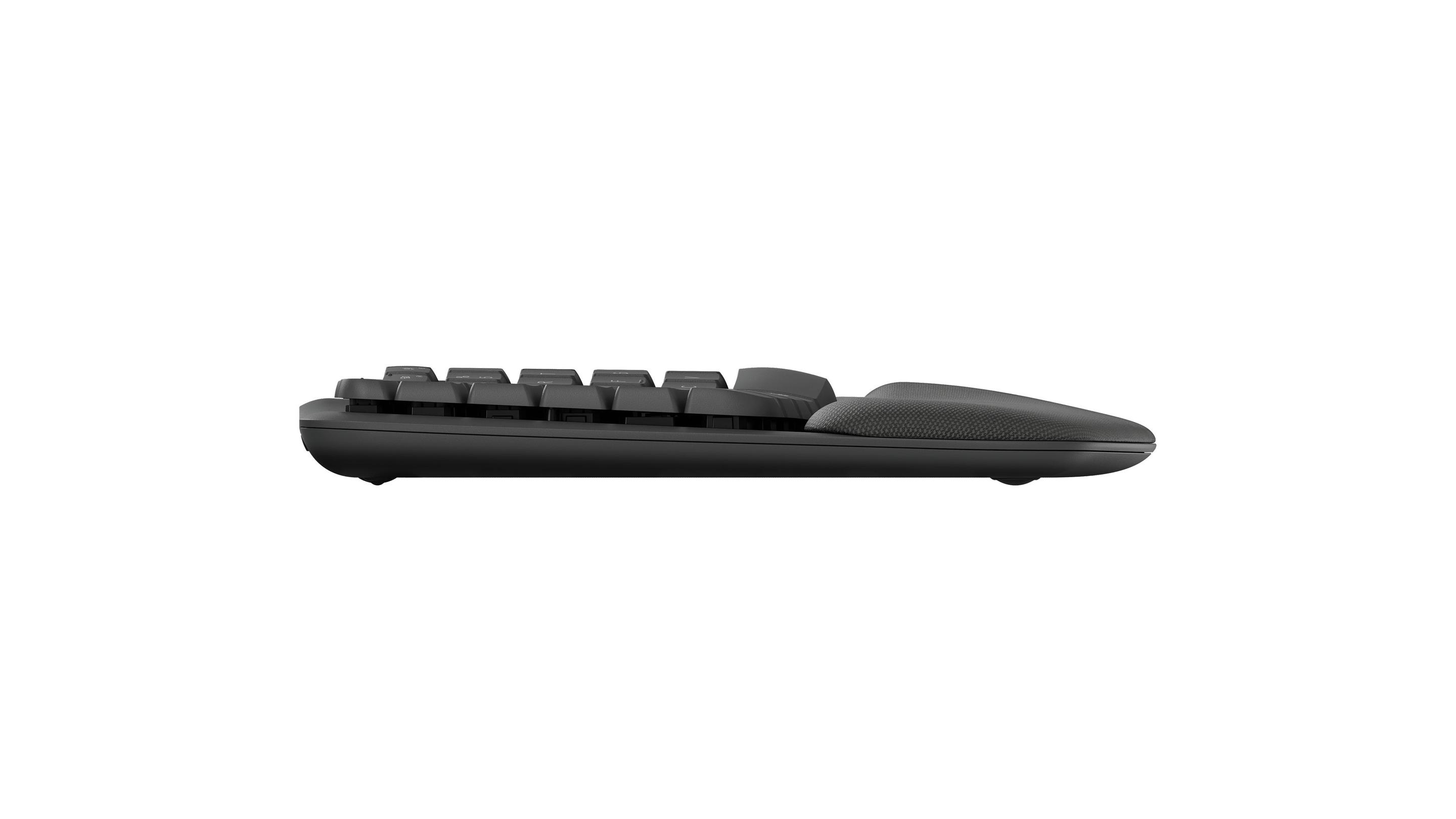 Teclado LOGITECH Wave Keys (Alemão - Interruptor de membrana - Tamanho completo - Grafite) — miniatura 5