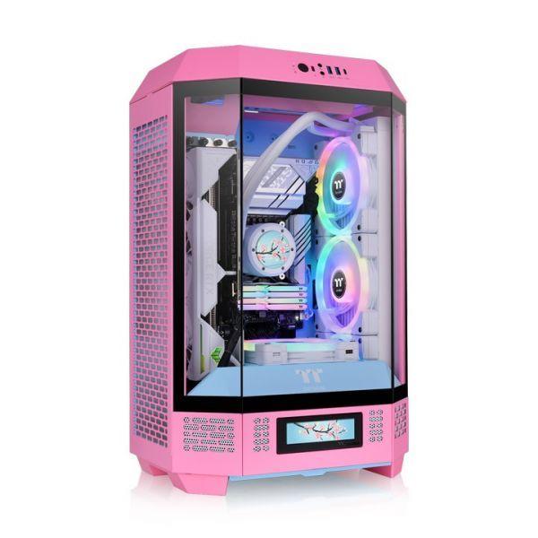 Caixa PC THERMALTAKE The Tower 300 (Micro-ATX, Mini-ITX - Micro Tower - Metal, vidro temperado - Rosa) — miniatura 2