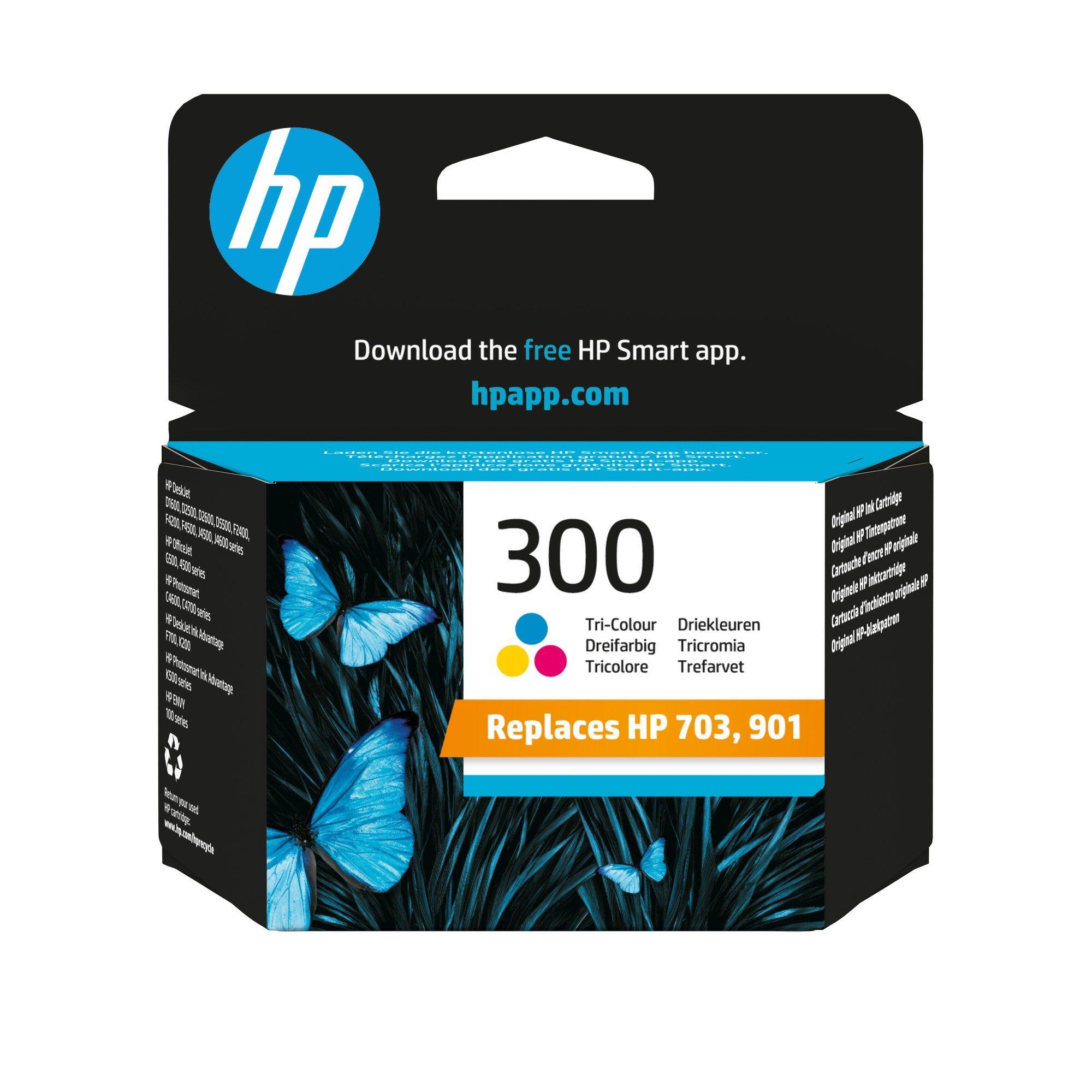 Tinteiro HP 300 CC643EE (165 páginas - Tricolor)