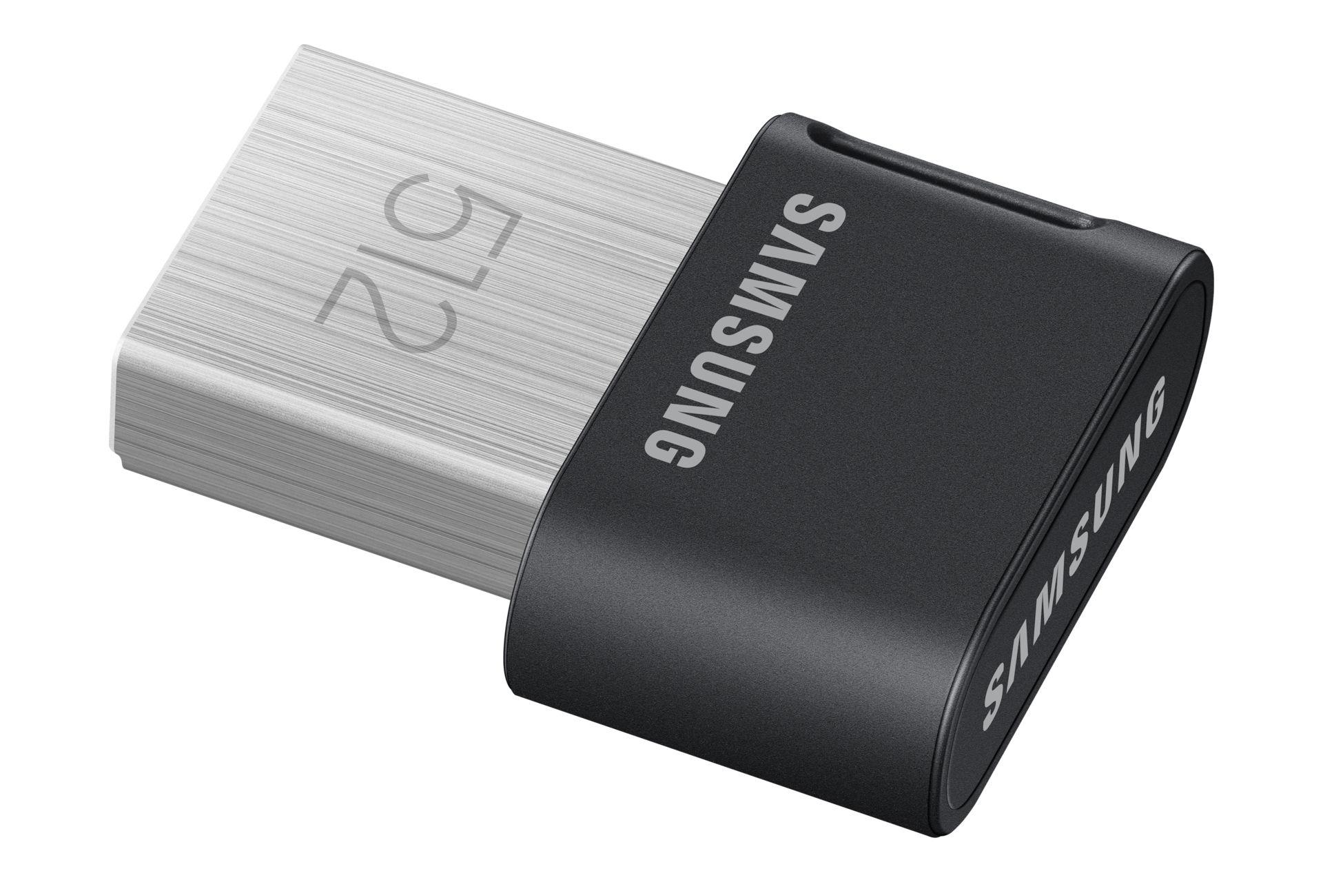 Pen USB SAMSUNG Fit Plus MUF-512AB (512 GB - Sem tampa - USB Type-A - Preto e Aço Inoxidável), miniatura 4