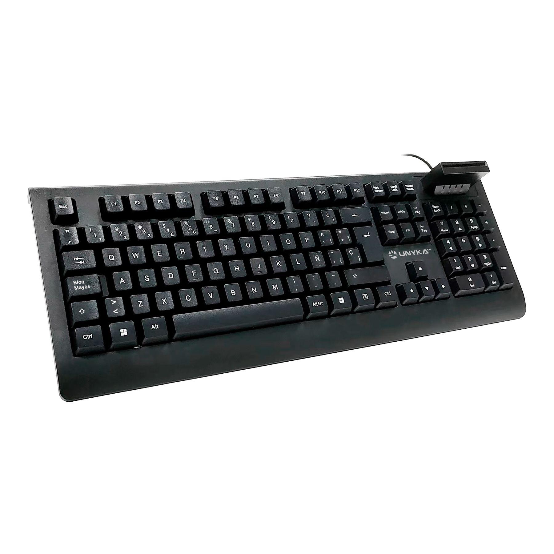 Teclado UNYKACH KB918 (Espanhol - Interruptor de membrana - Tamanho completo - Preto)