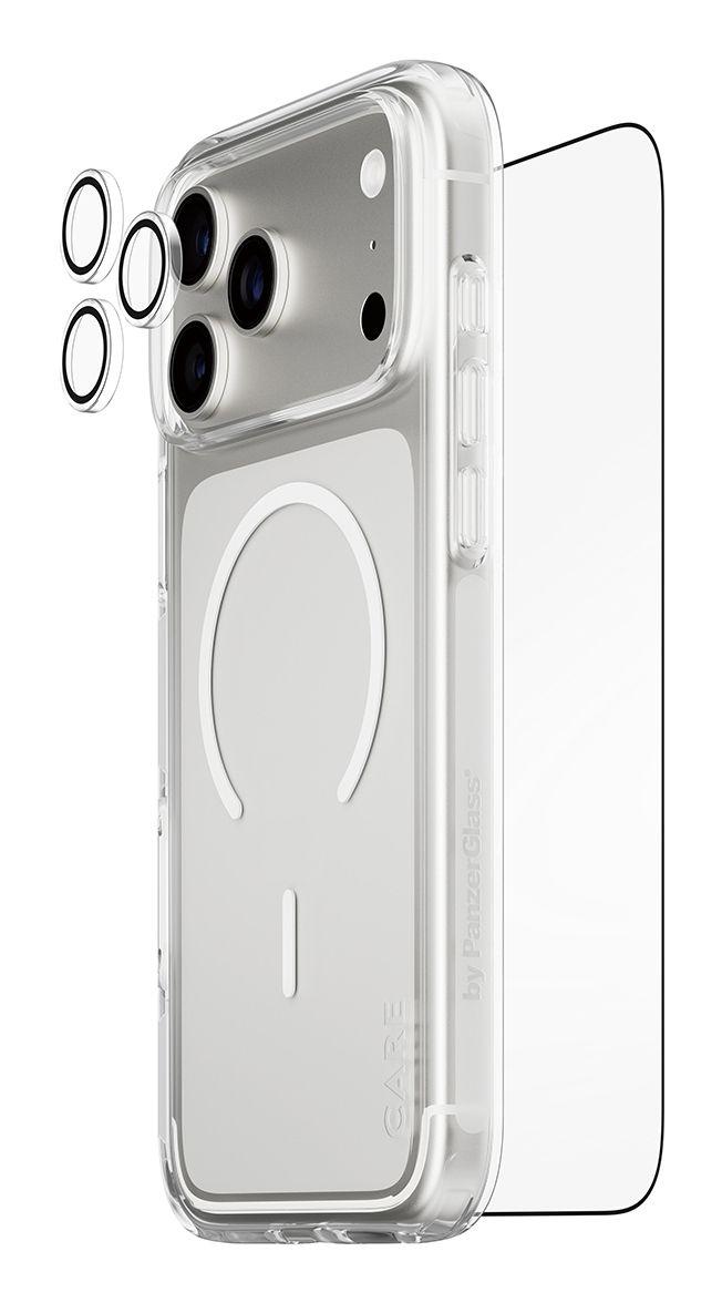 Conjunto de Proteção de Ecrã PANZERGLASS CARE 3-in-1 Flagship Explorer Bundle iPhone 17 Pro Max (Apple - Transparente)