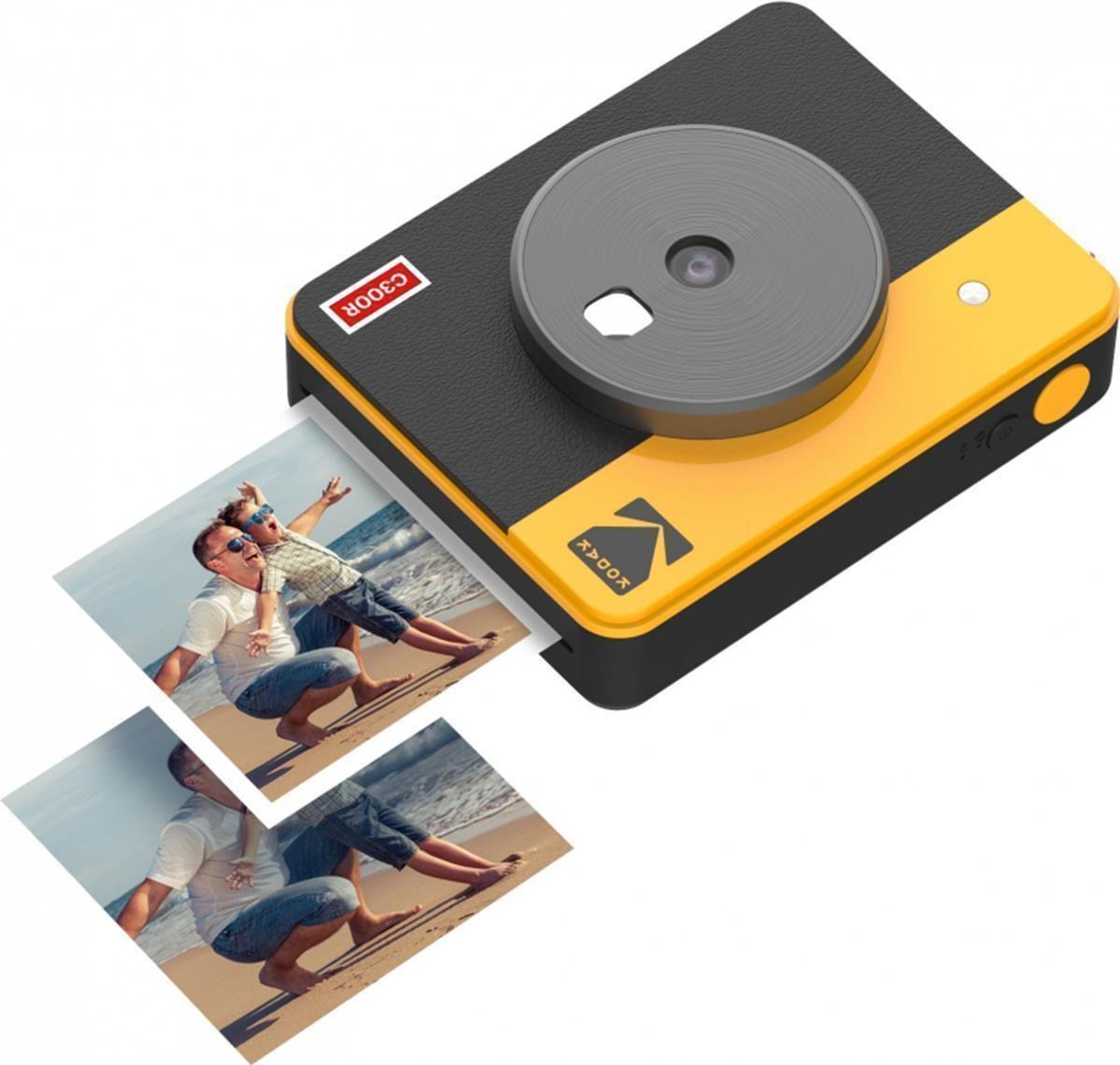 Câmara Instantânea KODAK Mini Shot 3 Retro C300RY (Bluetooth - Amarelo)
