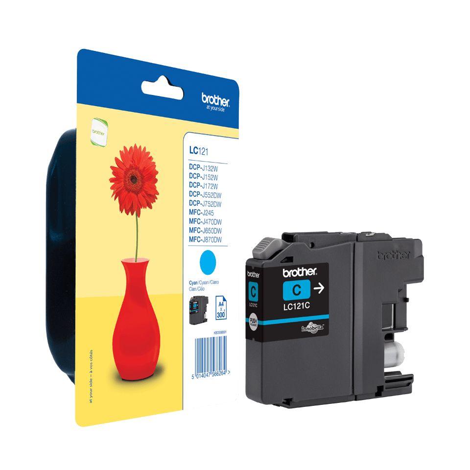 Tinteiro BROTHER LC121CBP (Ciano)