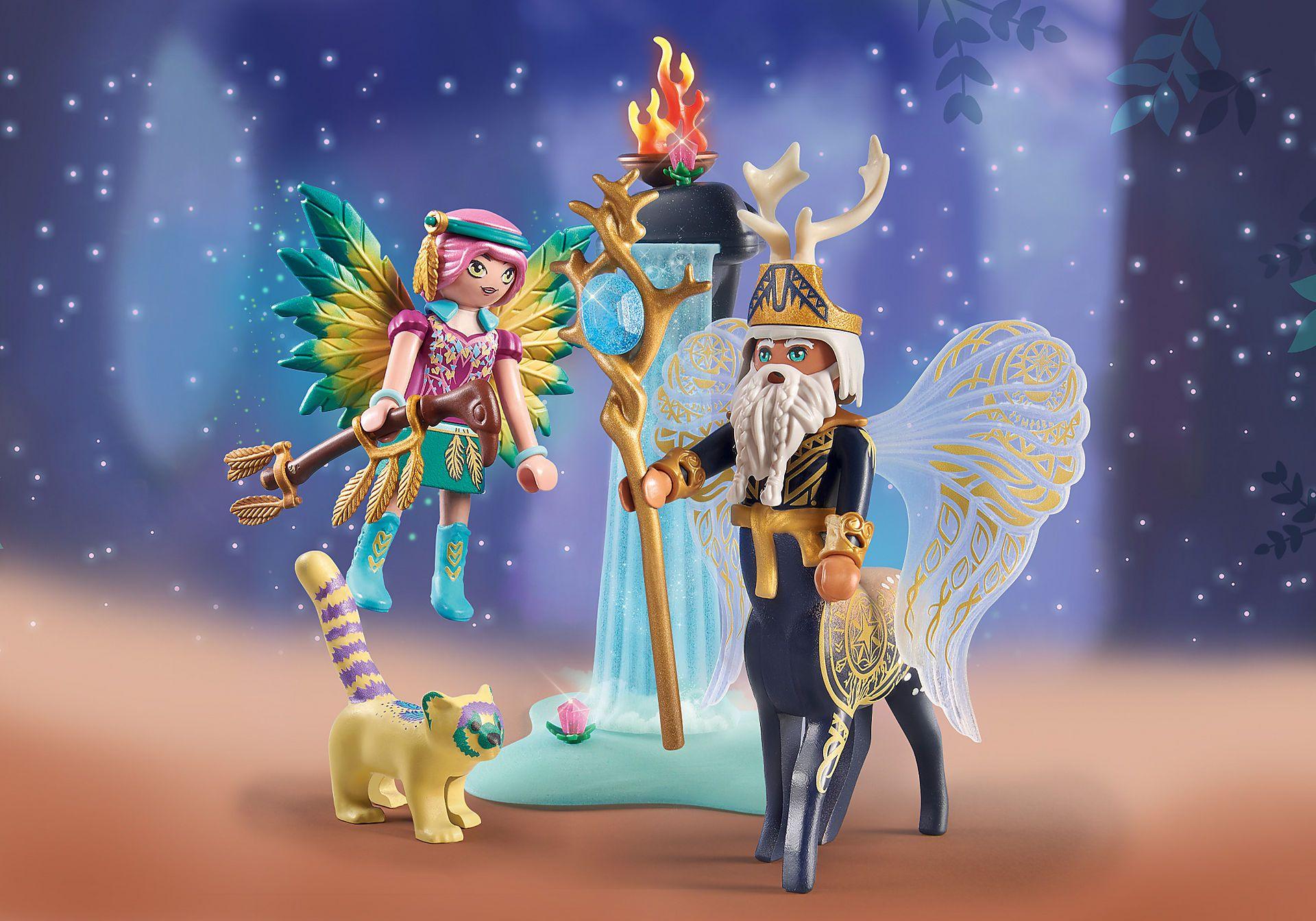 Conjunto PLAYMOBIL 71235 Ayuma Abjatus e Fada Cavaleira Hildi (7 anos - Multicor)