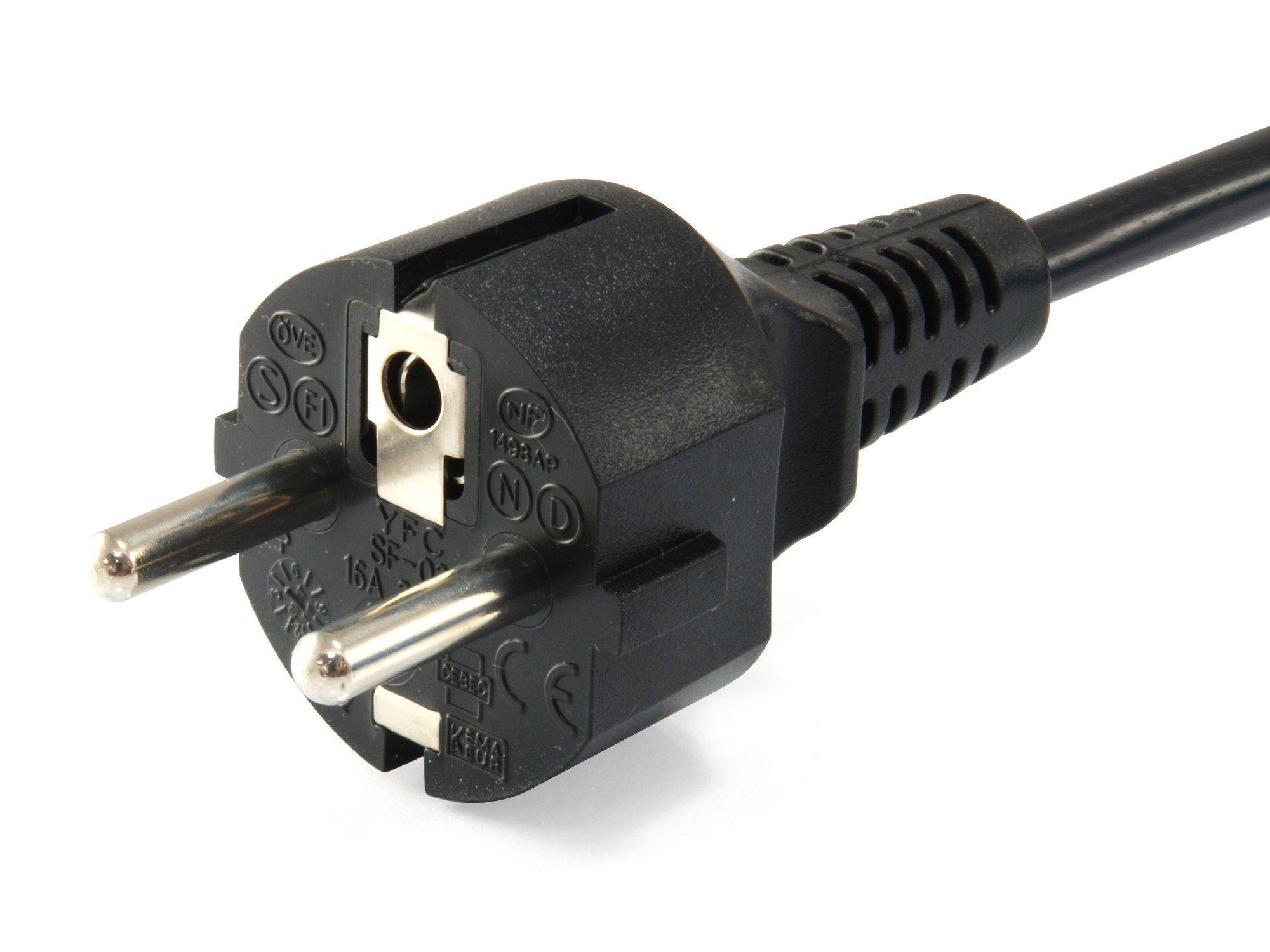 Cabo de Alimentação EQUIP 112150 (1,8 m - CEE 7/7 - IEC C5 - Preto) — miniatura 2