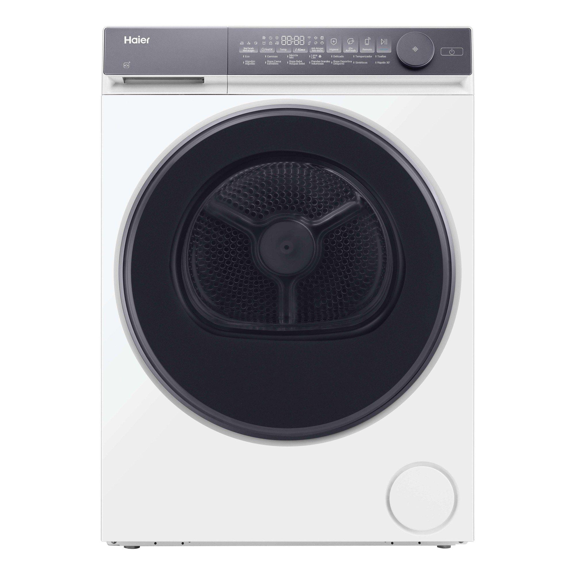 Máquina de Secar Independente HAIER HD90C367ANU1IB (9 kg - Bomba de calor - Direita - Branco)