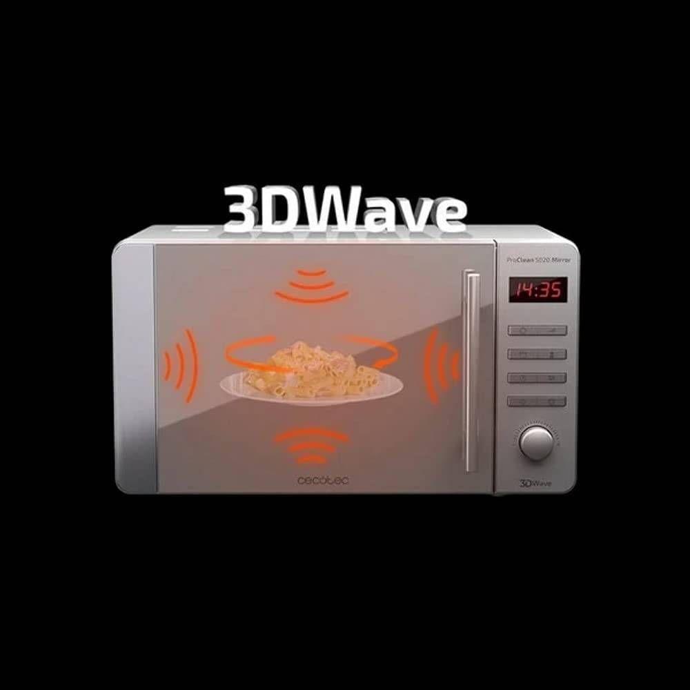 Micro-ondas com Grelhador Independente CECOTEC ProClean 5120 (700 W - 800 W - 20 l - Inox) — miniatura 4