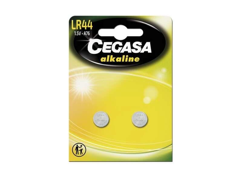 Pack de 2 Pilhas Alcalinas CEGASA LR44 (1,5 V)