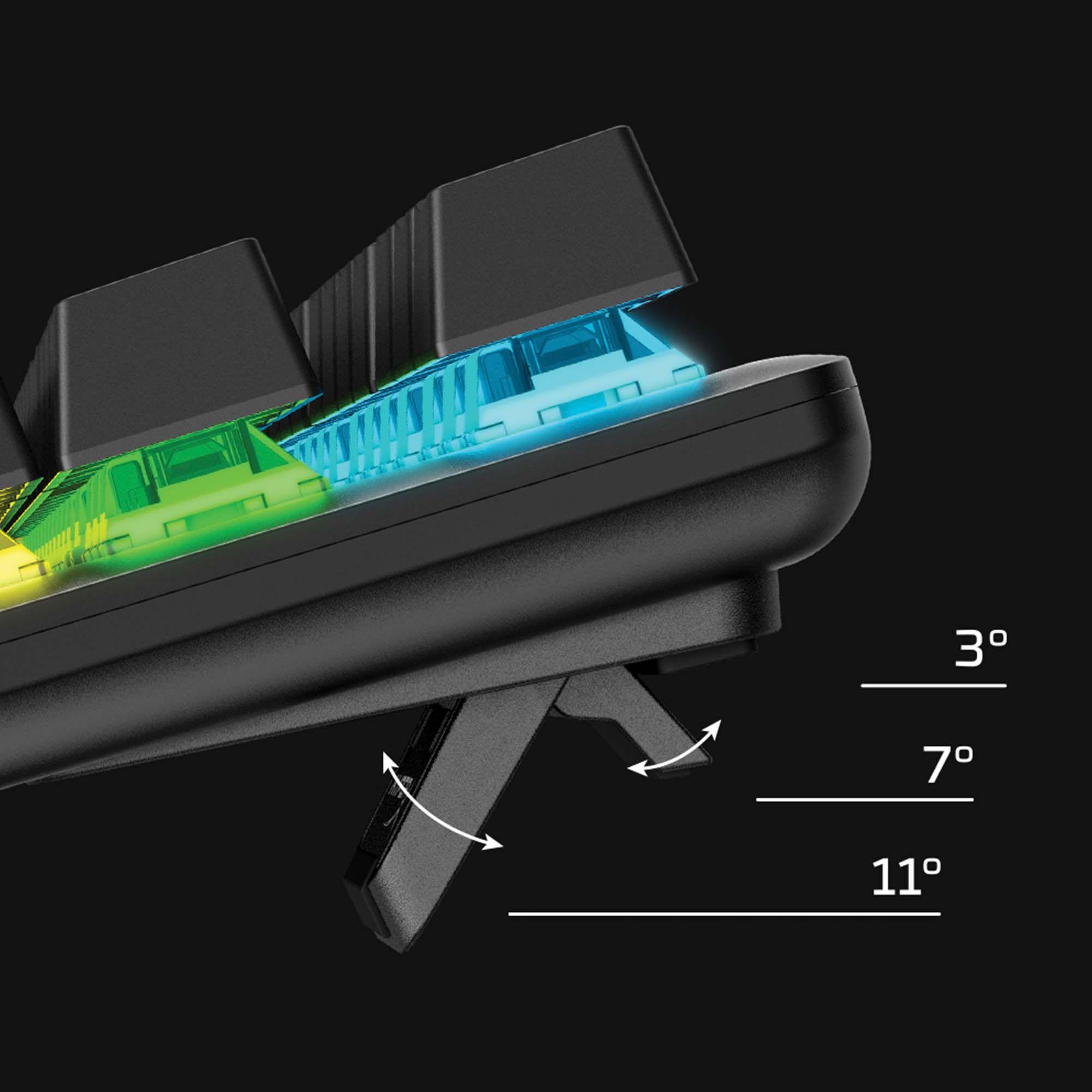 Teclado HYPERX Alloy Origins Core PBT (US - HyperX Blue - USB - Preto) — miniatura 6