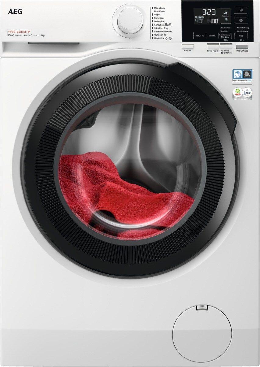 Máquina de Lavar Roupa Independente AEG LFR6194O4Q (1351 RPM - B - 50 l - Branco)