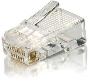 Conector RJ45 EQUIP 121143 (Cabos redondos - Transparente)