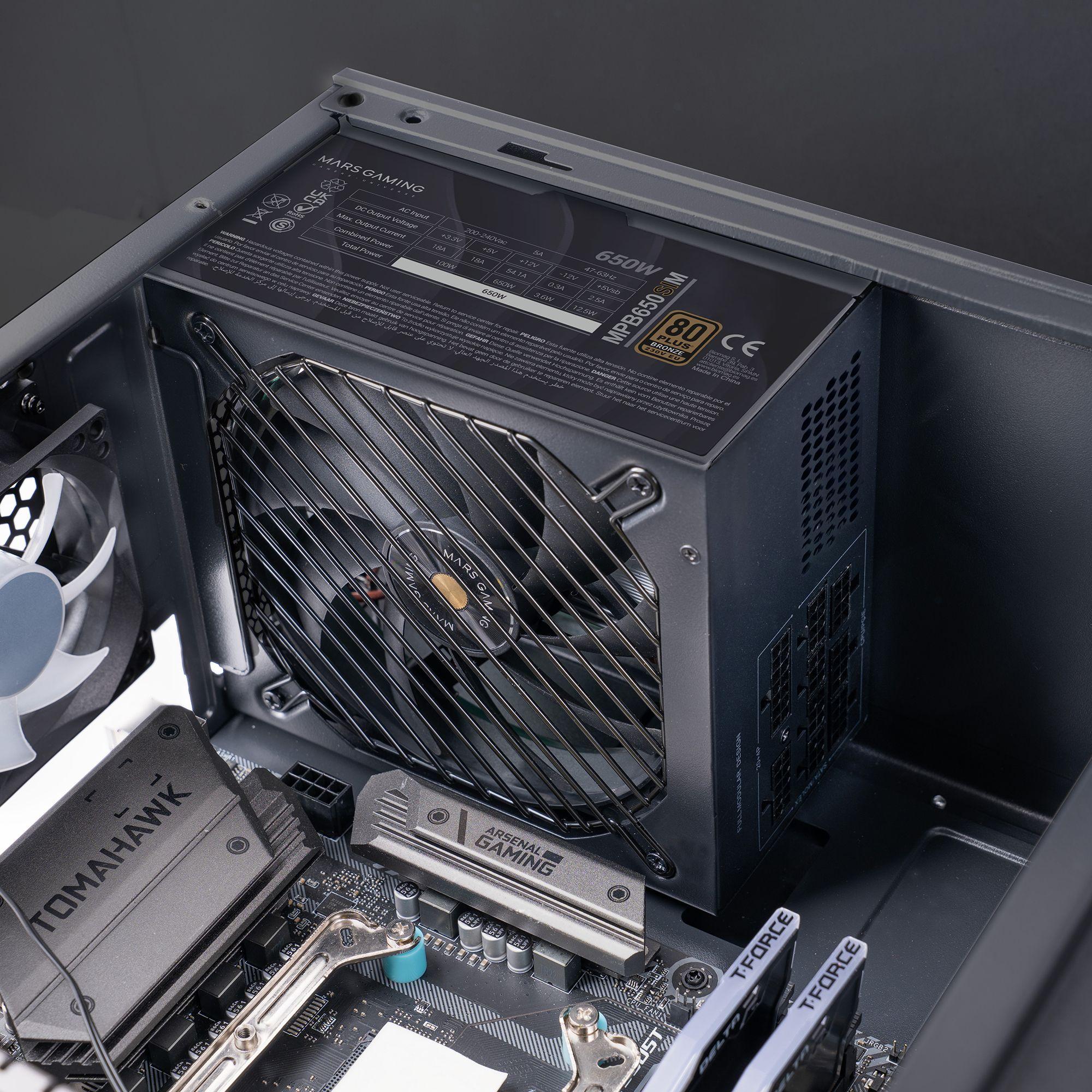 Fonte de Alimentação MARS GAMING MPB650SIM (ATX - 650 W - 80 PLUS Bronze - Preto), miniatura 6