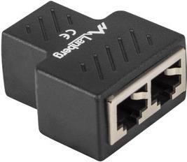 Splitter de Rede LANBERG ADS-RJ45-2RJ45-OS (Preto)