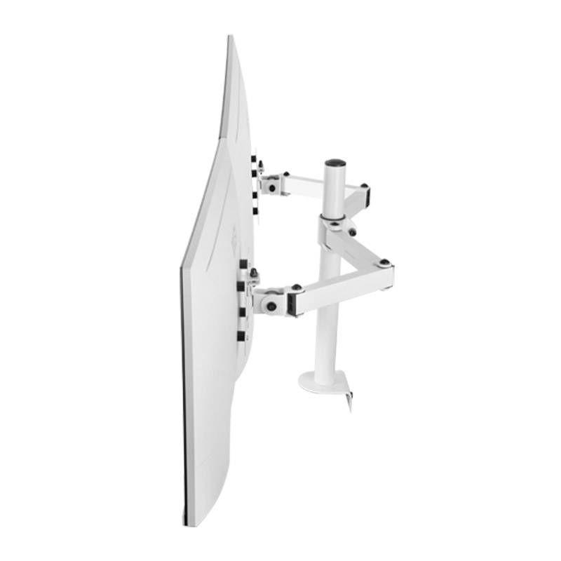Suporte de Secretária para 2 Monitores MARS GAMING MARM2 (13-27" - VESA 75x75/100x100 mm - Branco), miniatura 4