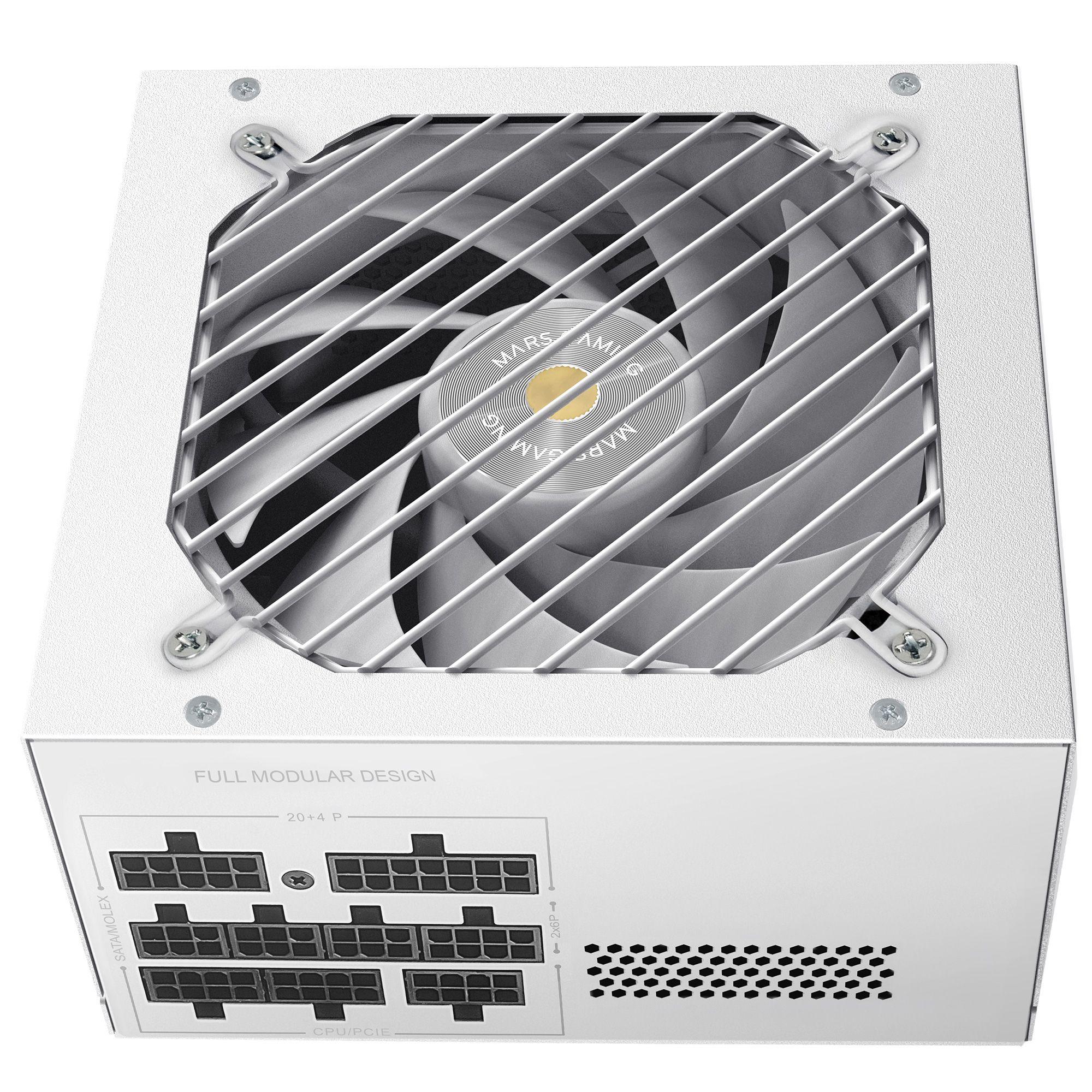 Fonte de Alimentação MARS GAMING MPB650PSIW (ATX - 80 Plus Gold - Totalmente modular - Branco), miniatura 4