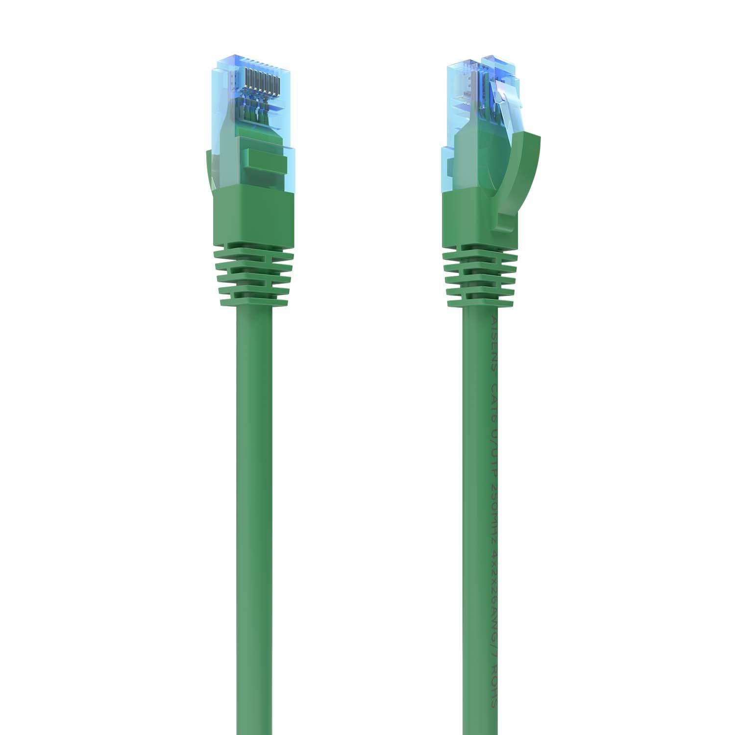 Cabo de Rede AISENS A135-0811 (2 m - Cat6 - RJ-45 - Verde)