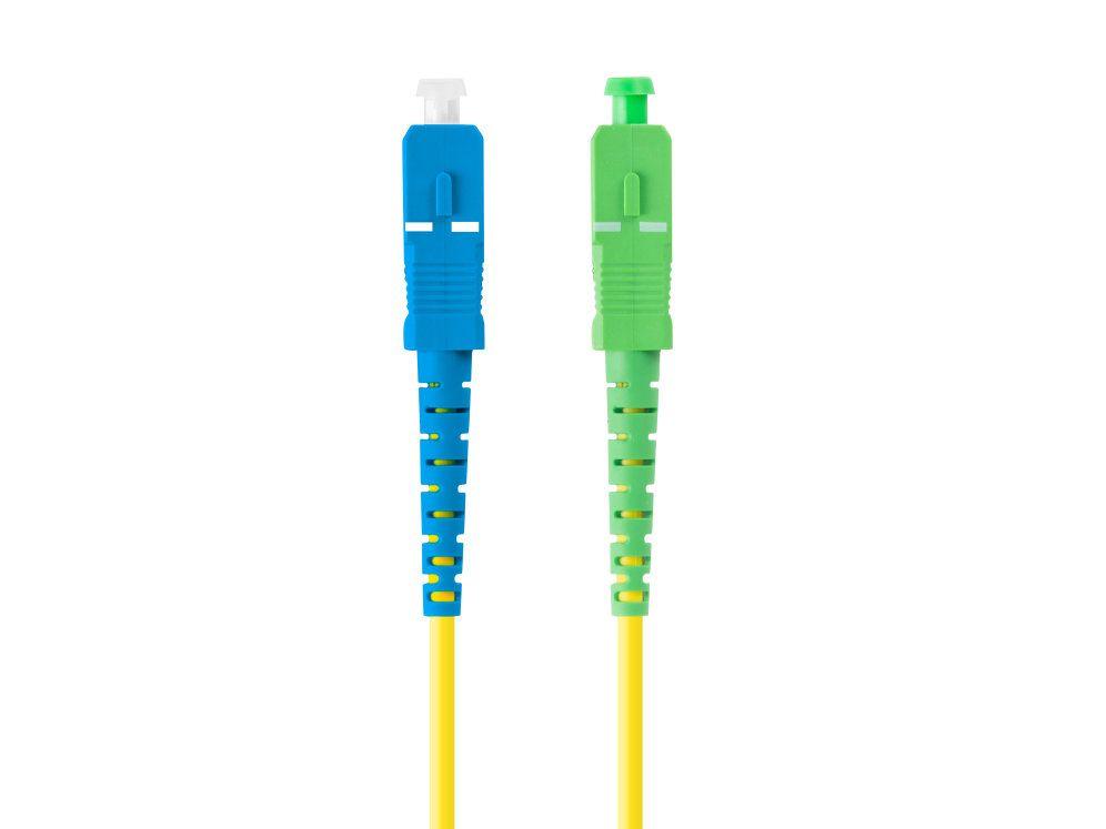 Cabo de Fibra Ótica LANBERG FO-SASU-SS21-0010-YE (1 m - Monomodo G.657.A1 - Amarelo)