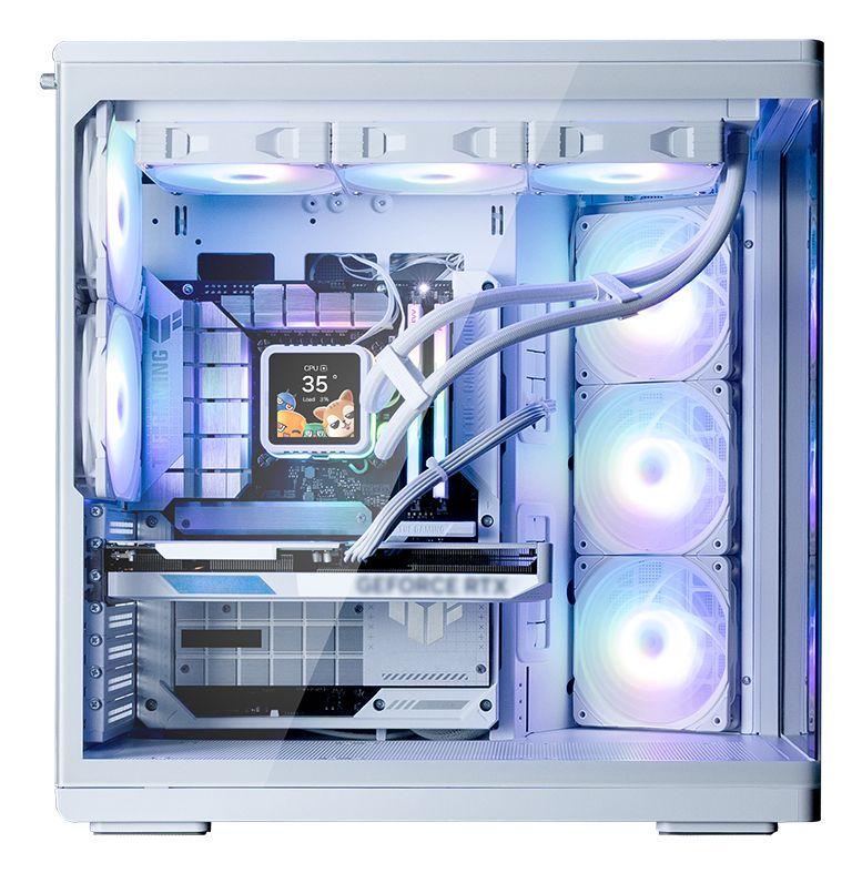Caixa PC ZALMAN P60 White (ATX, Mini-ITX - Midi Tower - Plástico, aço, vidro temperado - Branco) — miniatura 2