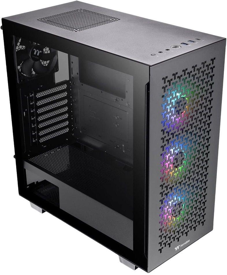 Caixa PC THERMALTAKE V350 TG ARGB Air (ATX, micro ATX, Mini-ITX - Midi Tower - SPCC - Preto) — miniatura 3