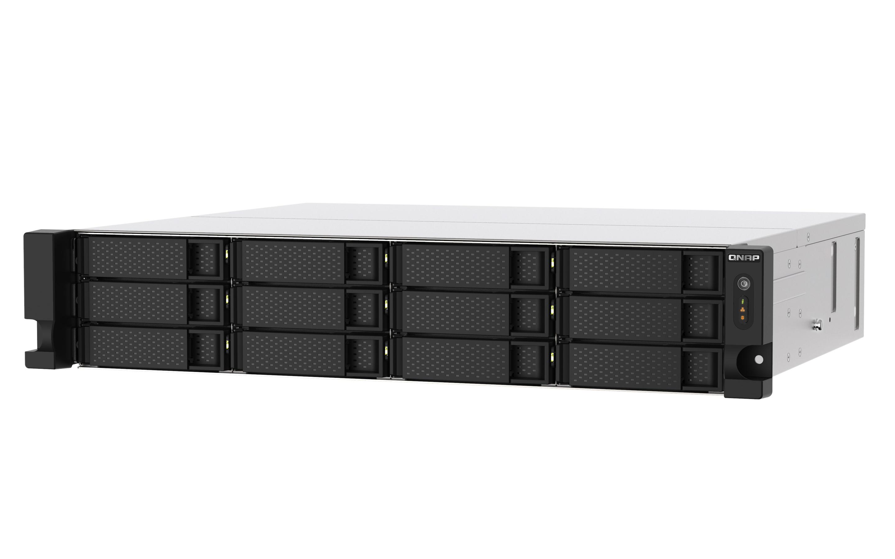 NAS QNAP TS-1273AU-RP-8G (Serial ATA II, Serial ATA III - 8 GB - 12 baias - Alumínio e Preto), miniatura 2