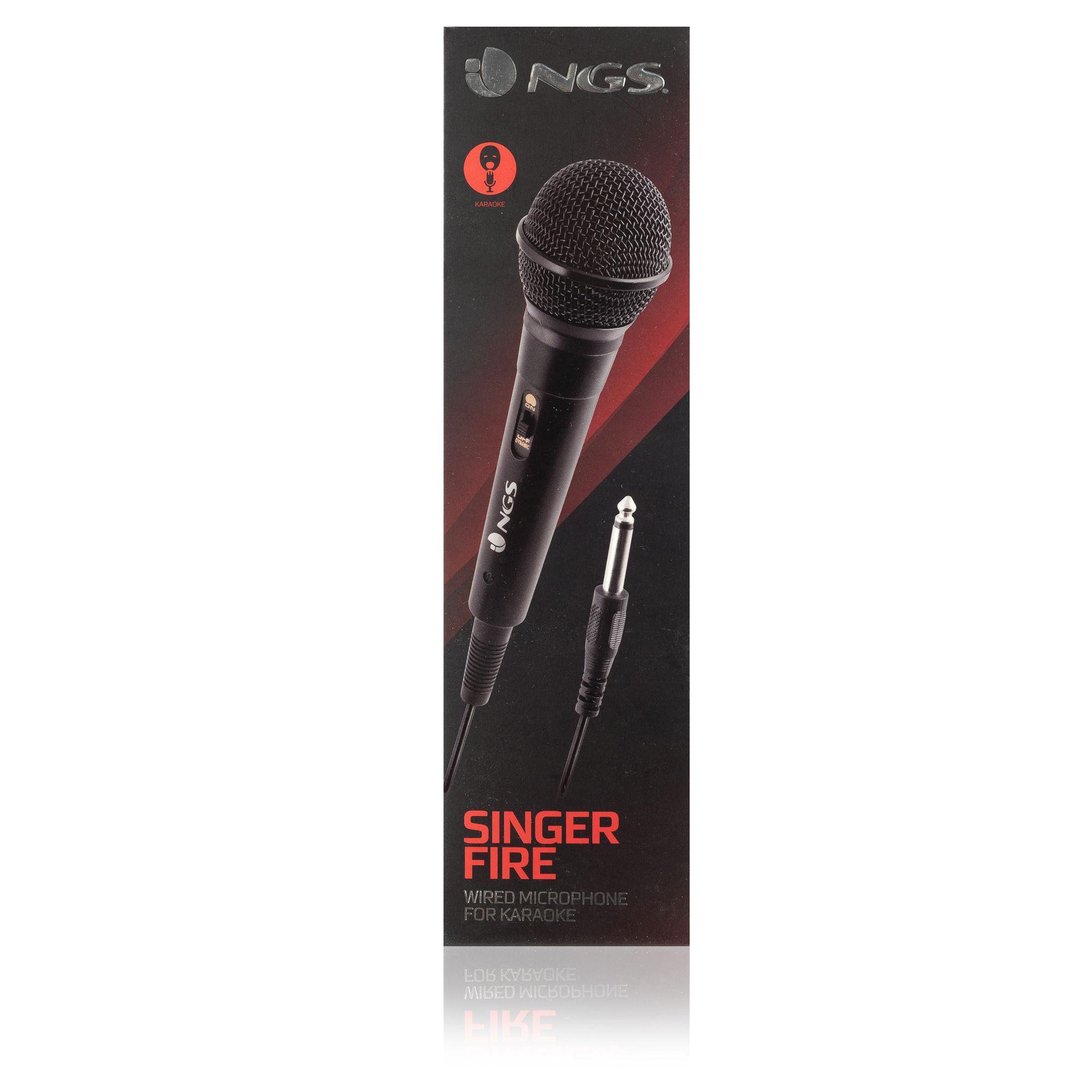 Microfone de Karaoke NGS Singerfire (Com fios - Preto) — miniatura 5