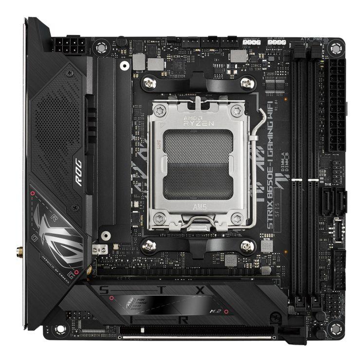 Motherboard ASUS ROG STRIX B650E-I GAMING WIFI (AM5 - AMD Ryzen 7 - mini-ITX - Preto) — miniatura 4