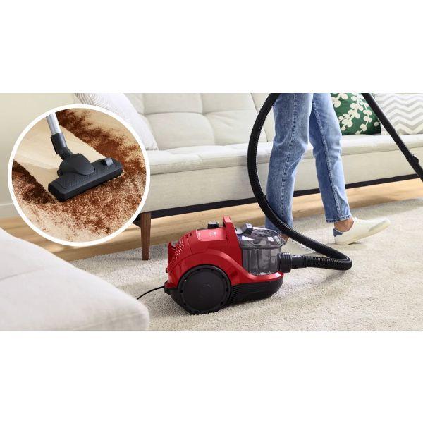 Aspirador sem Saco BOSCH BGS21CAR (Altura 29 cm - 2 l - Chão, Tapete - Vermelho), miniatura 3