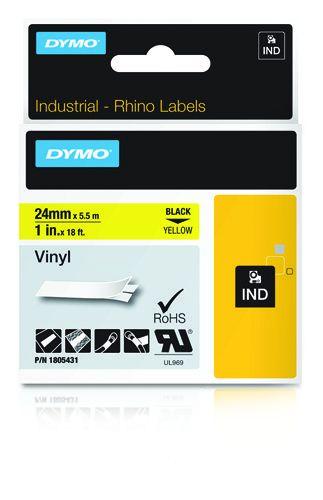 Fita de Impressão DYMO Rhino 1805431 (Preto sobre amarelo), miniatura 3