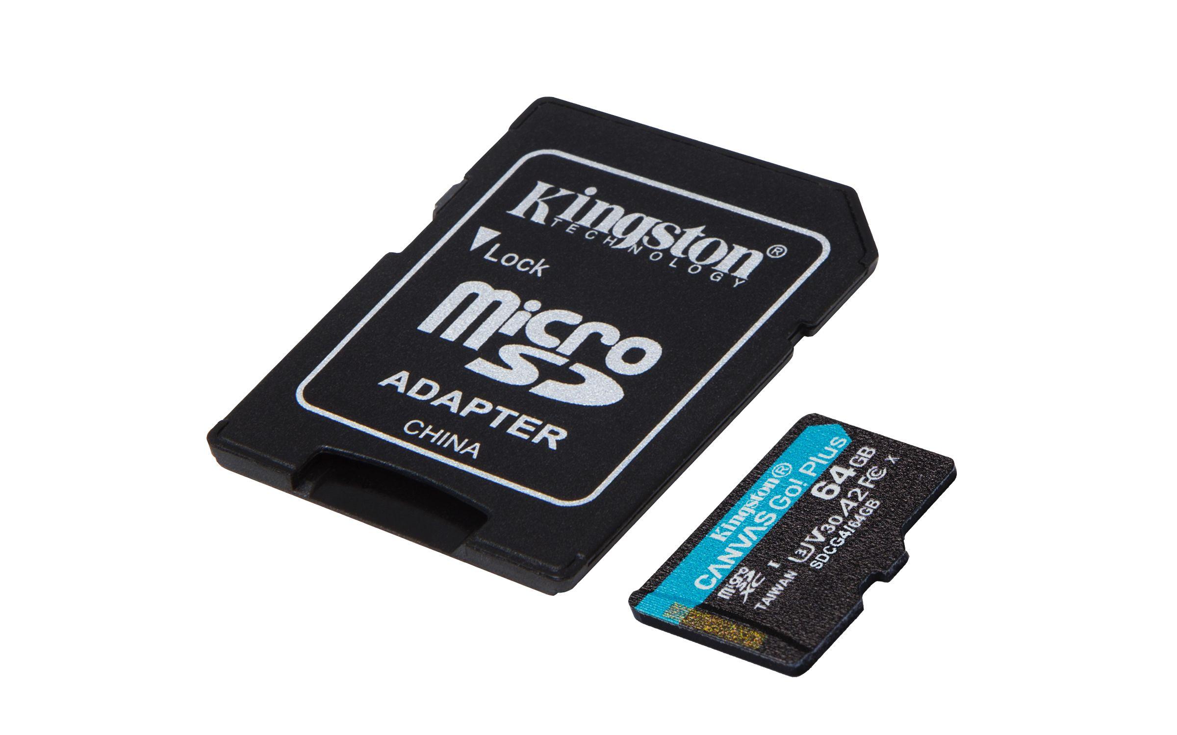 Cartão de Memória KINGSTON Canvas Go! Plus Gen4 (64GB - Classe 10 - 200 MB/s - Preto e Turquesa) — miniatura 3